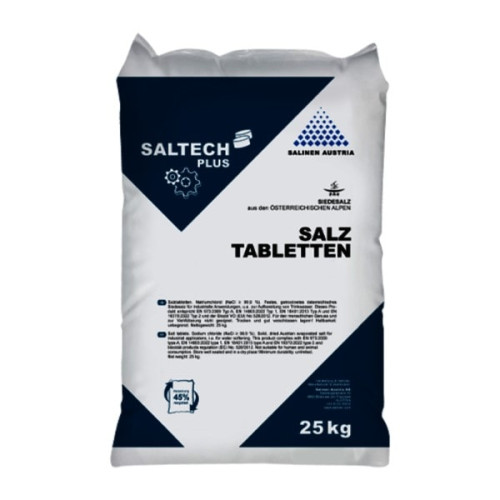 Сіль таблетована SALTECH plus, мішок 25 кг (Австрія)