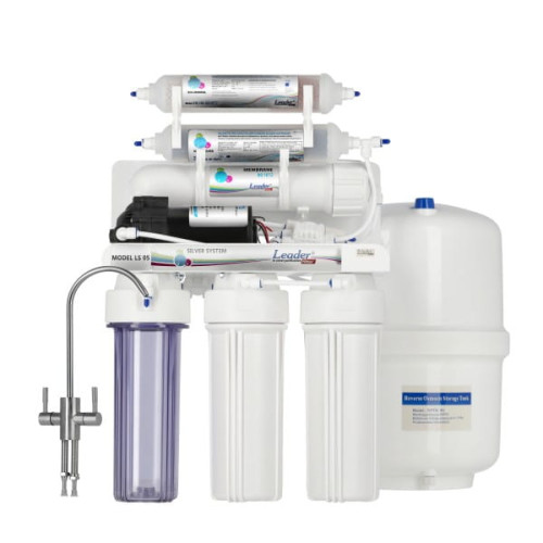 Фільтр зворотного осмосу Leader Silver RO-6 P з насосом