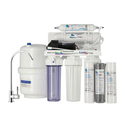 Фильтр обратного осмоса Leader Standart RO-5 P с насосом