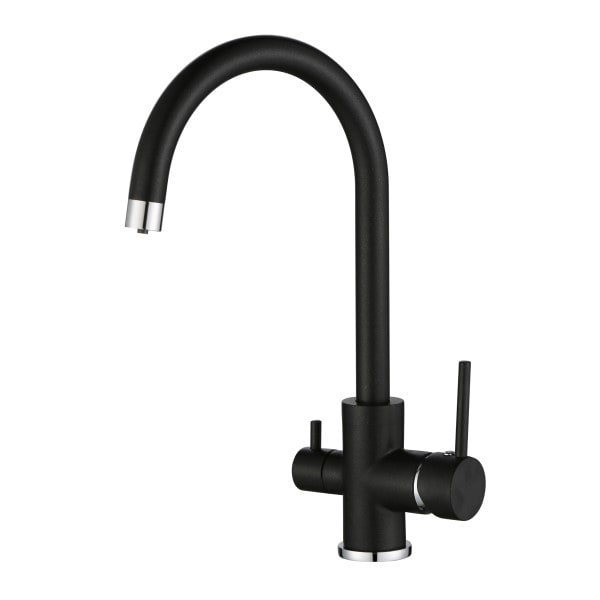 Трёхпозиционный кран-смеситель AquaSanita Sabiaduo 2963-601 Черный (Black)